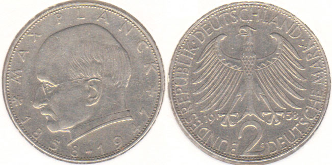 1958 G Germany 2 Mark A002628